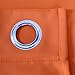 Deconovo Decorative Grommet Plush Orange Thermal Insulated Blackout Curtains for Bedroom, 52 x 63