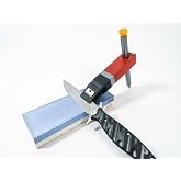 Adjustable Knife Sharpening Angle Guide, Transform Your Whetstone into a Guided Sharpening System for Kitchen &amp; Pocket Knives, (Brown, Regular)