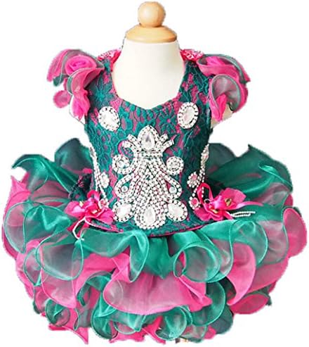 Jenniferwu Infant toddler baby newborn little Girl's Pageant party birthday Dress 3months to size7 G019-1
