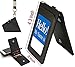 Badge Holder,Name Tags with Lanyard PU Leather ID Badge Holders,Name Holder Vertical Badges 1 ID Window, 4 Card Slots, 1 Piece 19