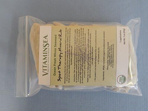 Seaweed Bath Detox organic Bladderwrack / 3 easy-to-use Premeasured packs / Deep tissue Cleansing Mineral Rub or Spot Therapy / Sustainably Hand Harvested VitaminSea Maine Seacoast Atlantic Ocean