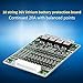 Akozon 36V 20A 10S Lithium Li-ion LiFePO4 BMS Battery Protection Board with Balancing