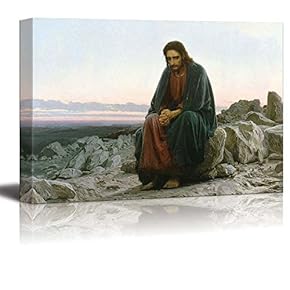 Christ in The Desert by Ivan Nikolaevich Kramskoi...
