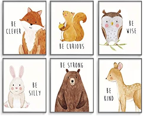 woodland animal nursery art