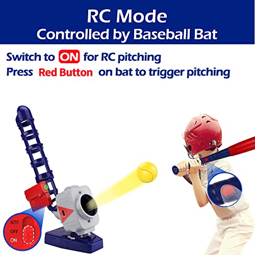iPlay, iLearn 2 in 1 RC Baseball & Tennis Pitching Machine, Remote
