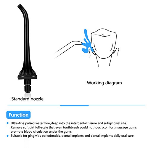 Electric Water Flosser Oral Irrigator Cordless Flossers Combo IPX7 200ML FDA UBTKEY (water flosser tips)