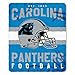 NFL Carolina Panthers Singular Fleece Throw, 50-inch by 60-inch, Blue