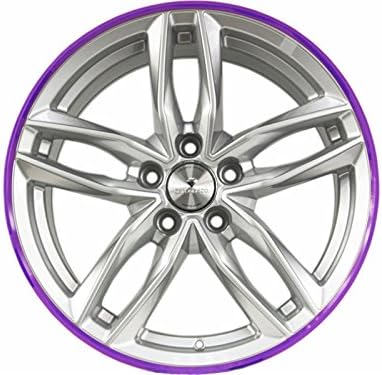 'Set of 4 Alloy Wheels Protective Rings for Alloygator Purple Rims Sizes (13 ")/Hochschlagfest/Plastic/Protects/enhance/improve/Optics Mounted Easily Improve Rings/Anti Scratch/Sturdy/Durable/Satisfaction/Available in different colours. Made in the UK/England/Rim Guard Assembly Set Rings Rim Guard/Wheels Rims
