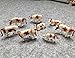 Evemodel AN8701 30pcs 1:87 Well Painted Farm Animals Cows HO Scale