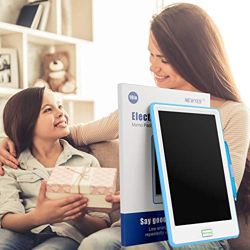10 Inch LCD Writing Tablet, WOBEECO Electronic Doodle and Scribble Board for Kid & Adults - Great for Taking Notes & Drawing Feels Just Like Paper and Pencil (Blue)