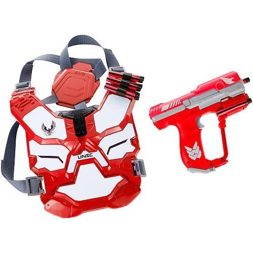 Boomco halo spartan assault battle armor gear set - red
