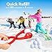 D-FantiX Snowball Maker Snow Toys for Kids Outdoor Winter Toys Snow Play Games Boys 15 Inch Large 3 Pack