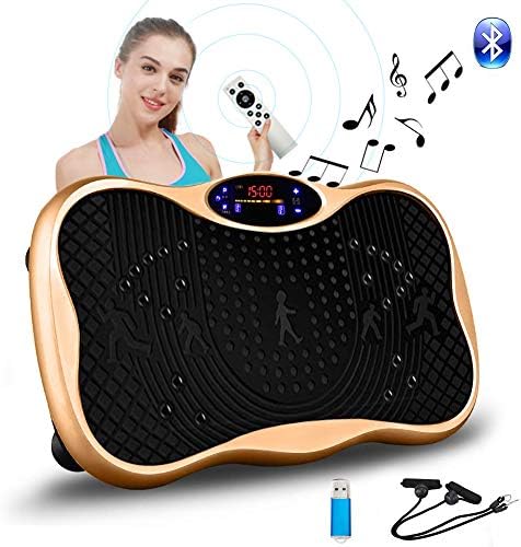 振動マシン フィットネス ぶるぶる マシン シェイカー ミニ パワーウェーブ Bluetooth音楽機能 99段階5モード ダイエット 有酸素 体幹強化 脂肪燃焼