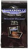 Ghirardelli Chocolate Twilight Delight Intense Dark 72% Cacao Singles, 4.87-Ounce Bag