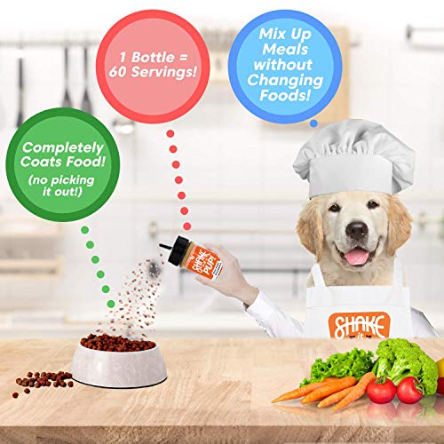 Shake it Pup! Dog Food Seasoning Topper Natural, Human Grade Mixer