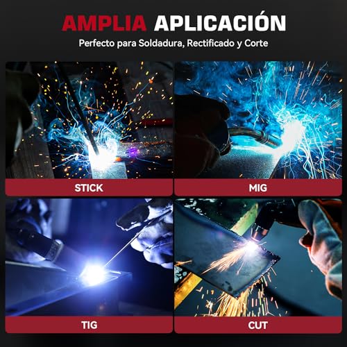 ARCCAPTAIN Welder Helmet, Auto Darkening Welder Bonnet 1/1/1/1 Superior Optical Clarity