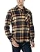 CQR CQ-HOF110-IDG_X-Large Men's Flannel Long Sleeved Button-Up Plaid 100% Cotton Brushed Shirt HOF110