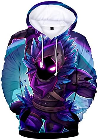 JIEFEIZHL Younth Girl Boy 3D Game Printed Sports Sweatshirt with Pockets