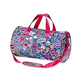 Top Trenz Blueberry Scented Patch Print Duffle Bag