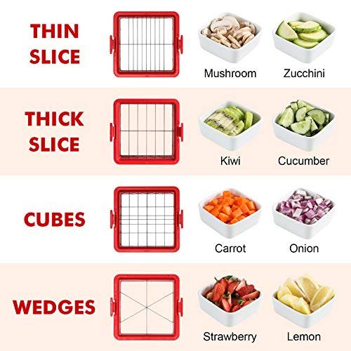 Geedel Food Chopper, Vegetable Chopper Easy to Clean Food Choppers and