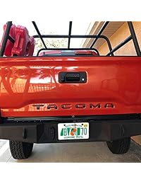 JDMCAR para Toyota Tacoma 2016, 2017, 2018, 2019, especial de aleación de zinc 3D, portón trasero, color negro mate