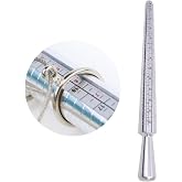 TAURISH Aluminum Ring Sizer Mandrel Stick, US Sizes 1-15 and EU Sizes 41-76