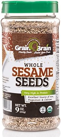 Grain Brain Organic Sesame Seeds (Whole, 9 oz)