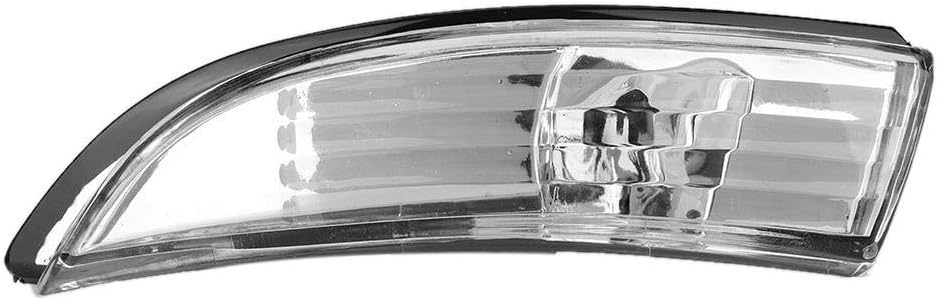 Qiilu Car Door Wing Mirror Indicator Lens, Door Wing Mirror Indicator Lens Clear Fits for MK7/MK7.5 2009-2017(Left Side)