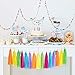 ANSOMO Colorful DIY Tissue Paper Tassel Garland Rainbow Fiesta Multicolor Streamer Banner - 30 PCS