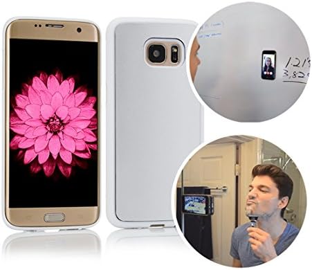 For Samsung Galaxy S7 S6 Edge NOTE 5 Anti Gravity Selfie Case Sticky Nano Magic Hand Free Cases (S7 White)