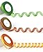 6pcs Sparkly Glitter Ribbon for Christmas Decoration, Holiday, Home Decor, Gift Wrapping, Card Making, Floral Projects (150 Yards)