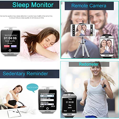 Bluetooth-Smart-Watch-SIM-Card-Slot-Camera-Smartwatch-Sports-Fitness-Tracker-Wristwatch-Compatible-with-Women-Men-Girls-Boys-Android-Phones-Samsung-Galaxy-S9-S8-S7-S6-Note-9-8-HTC-Motorola-ZTE-White