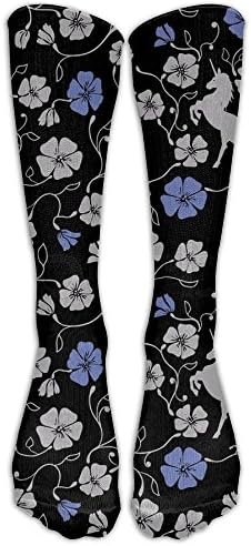 Unicorned Women's Novelty Soft Cotton Tube Knee High Socks, Calf Socks