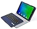 Samsung Galaxy Tab S2 9.7 Keyboard case, KuGi Ultra-thin Detachable Bluetooth Keyboard Stand Portfolio Case / Cover+ Free stylus for Samsung Galaxy Tab S2 9.7 tablet. (Blue)