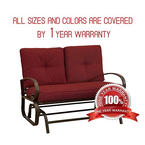 image for Homevibes Outdoor Glider Porch Glider Patio Bench Loveseat Furniture R