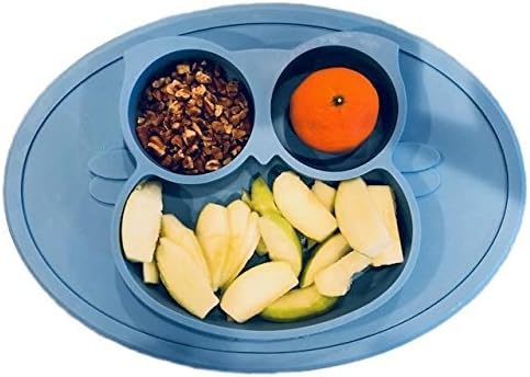 Nanson Silicone Baby/Toddler Plate + Suction +BPA Free FDA Approved - Perfect For Table or Highchair