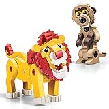 Bloco Toys Lion & The Meerkat Building Kit (100 Pieces)