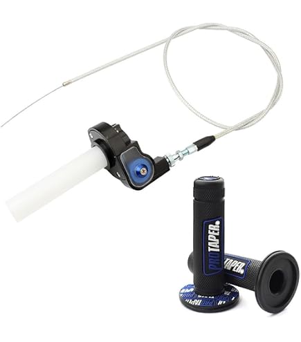 KIMISS Poignées Gaz Moto Universelles 22mm - Accélérateur Twist Grips Pour Scooter Dirt Bike