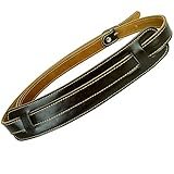 Guitar Strap, Guitar Acessories Real Leather with A Shoulder Pad Strap for Bass & Guitar Adjustable Length from 41