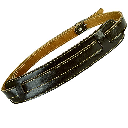 Guitar Strap, Guitar Acessories Real Leather with A Shoulder Pad Strap for Bass & Guitar Adjustable Length from 41