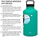 Simple Modern 40 Ounce Summit Water Bottle - Stainless Steel Liter Flask +2 Lids - Wide Mouth Tumbler Double Wall Vacuum Insulated Green Leakproof -Emerald