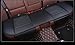 EDEALYN Auto Interior Accessories Styling PU Leather Charcoal Car Seat Cover Pad Seat cushion Mat Protective Cover for Car/ Office Chair ,Universal Seatpad (Black- Back row)