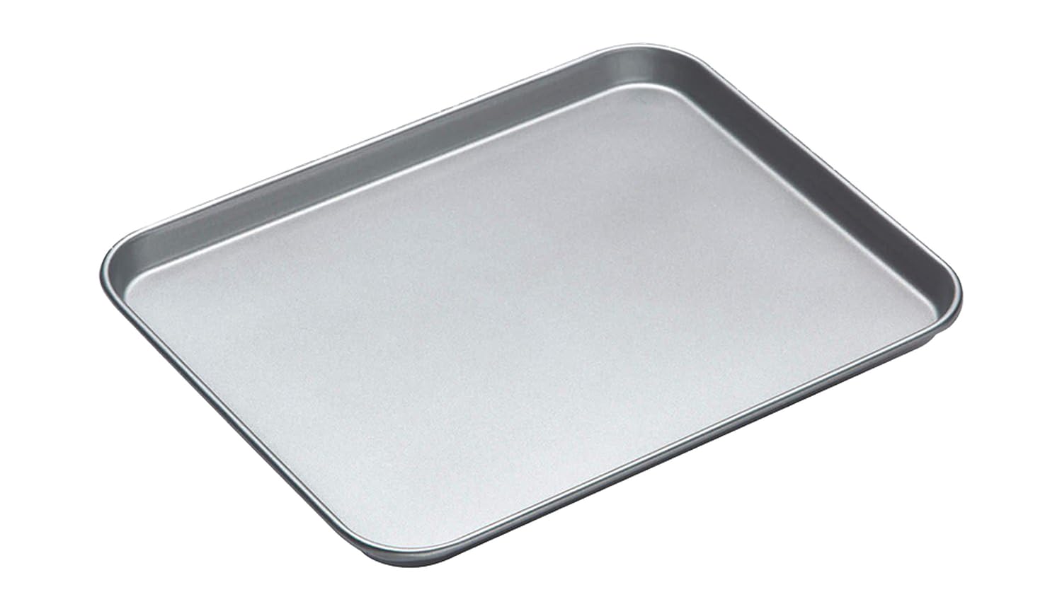 KitchenCraft Non-Stick Baking Tray, 38 x 30cm Oven Tray, Durable Carbon Steel Grey Cooking Tray for Baking, Roasting and Grilling