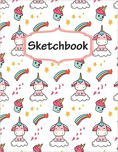 Sketchbook Sketchbook For Girls Cute Unicorn Background