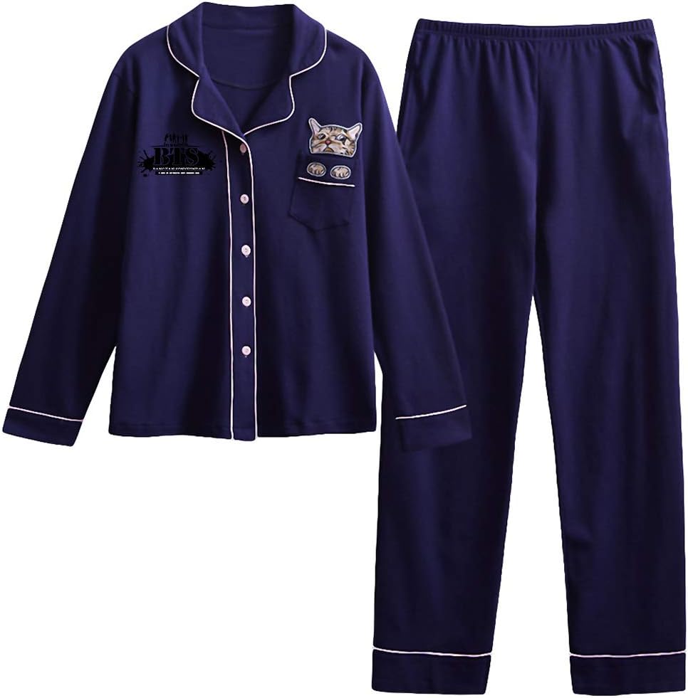 BTS Pajamas Set Leisure Pajamas Stylish Long Sleeve Pajamas Set