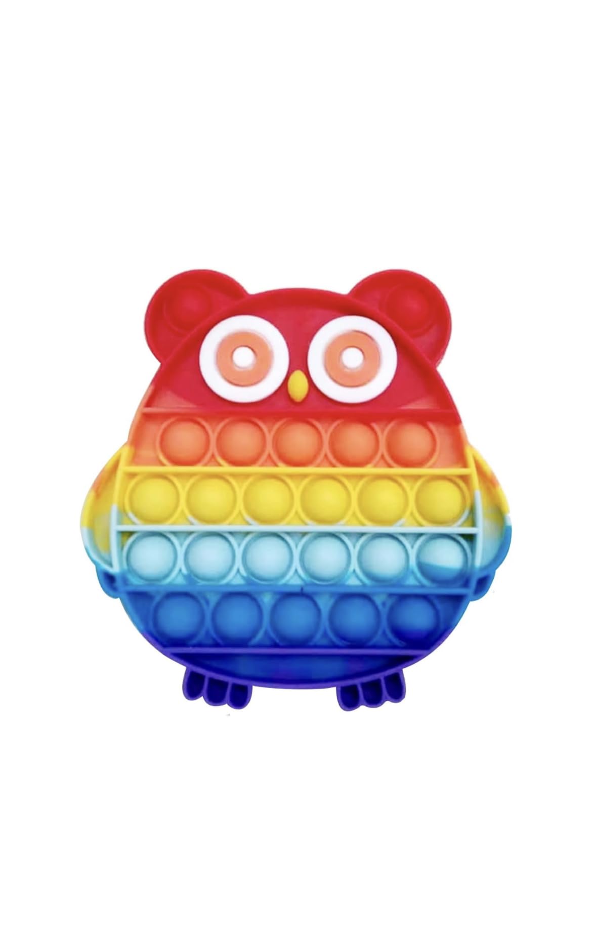 Ranzah Pop Fidget Toy Owl Push Pop Bubble Sensory Toy For Kids And Adults Travel Poppet Toy Squishy Toy For Gifts & Parties ADHD Stress & Anxiety Relief Toy Squeeze Toddler Toy (Owl)