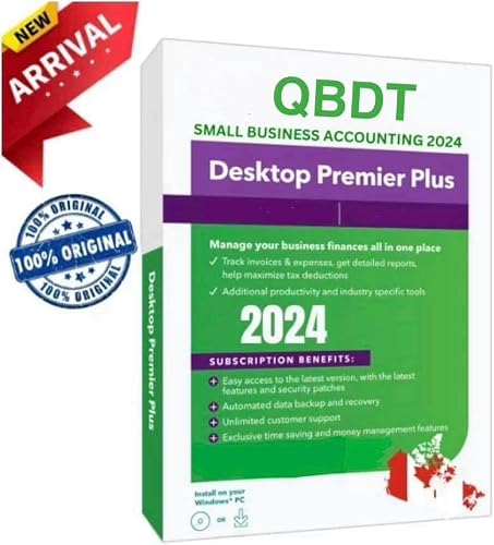 Quick - Books Desktop Premier Plus 2024 | 4 Users | CANADA Version | NO DVD | LIFETIME License | Amazon Message Delivery(Within 12hrs) | Only PC, Not for Mac