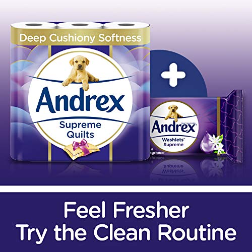 Andrex Toilet Tissue Supreme Quilts 16 Rolls Compare Prices & Buy Online!