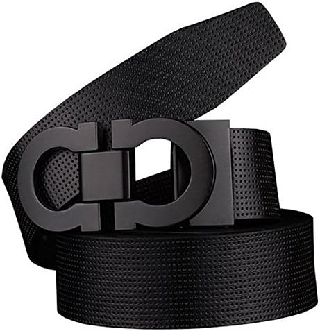 Men's Smooth Leather Buckle Belt 35mm Leather up to 42inch (105-115cm for Choose)