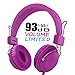 Kids Headphones,AILIHEN HD850 Volume Limiting On Ear Headset with SharePort and Microphone, Children Headphones for Kids, Computer Tablets Laptops Android IOS Smartphones Cellphones (Purple)